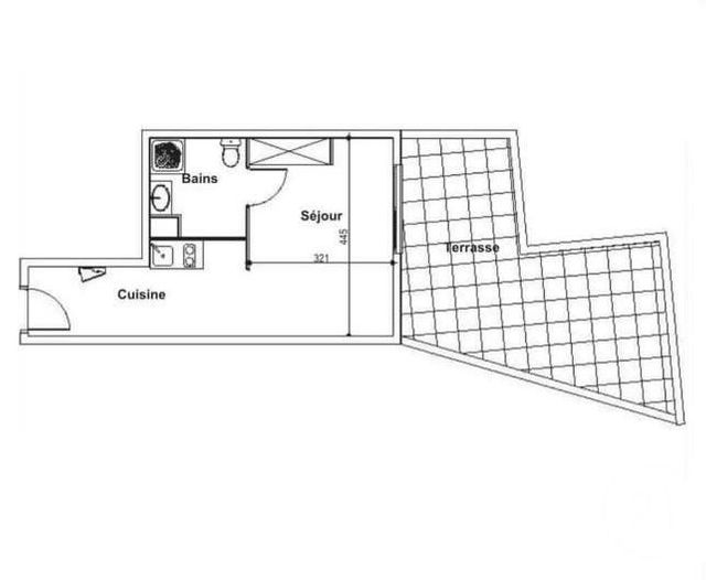 Appartement F1 &agrave; vendre - 1 pi&egrave;ce - 27,72 m2 - St Denis - 974 - REUNION
